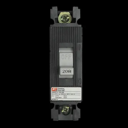 FEDERAL ELECTRIC 20 AMP 15kA MCCB SELECT II SEL100