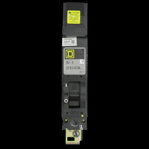 SQUARE D 80 AMP 25kA MCCB SERIES 2 SFA1080A