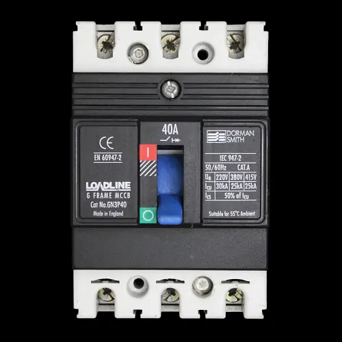DORMAN 40 AMP 25kA TRIPLE POLE MCCB LOADLINE GN3P40