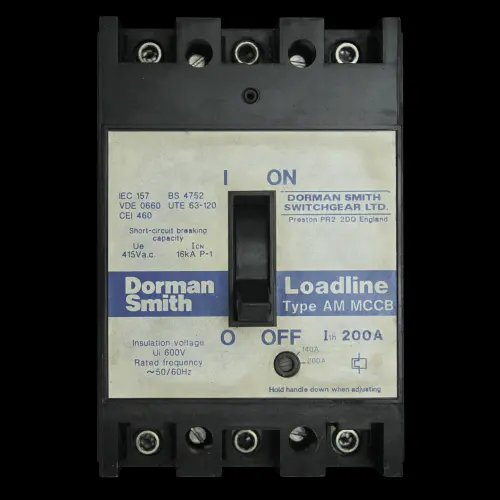DORMAN 200 AMP 16kA TRIPLE POLE MCCB LOADLINE AM