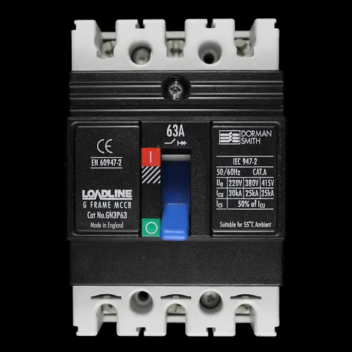 DORMAN 63 AMP 25kA TRIPLE POLE MCCB LOADLINE GN3P63