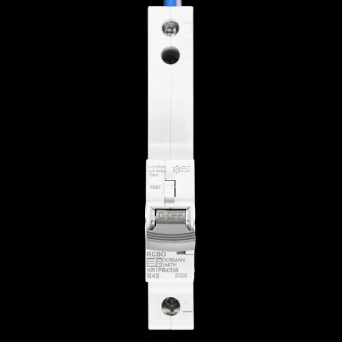 DORMAN 45 AMP CURVE B 10kA 30mA RCBO TYPE AC KR1PB4530