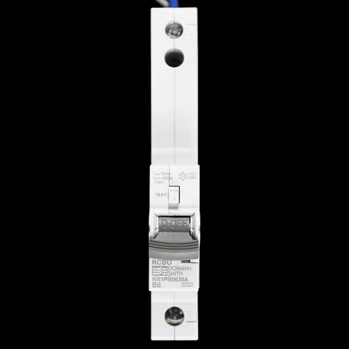 DORMAN 6 AMP CURVE B 10kA 30mA RCBO TYPE A KR1PB0630A