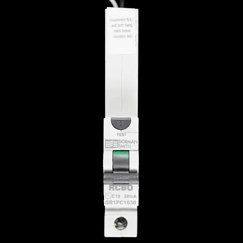 DORMAN 10 AMP CURVE C 10kA 30mA RCBO TYPE AC GR1PC1030