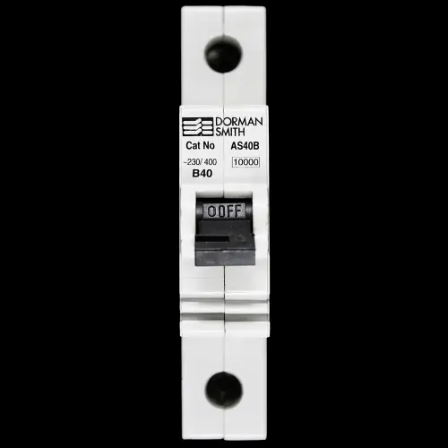 DORMAN 40 AMP CURVE B 10kA MCB CIRCUIT BREAKER AS40B