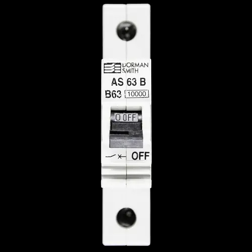 DORMAN 63 AMP CURVE B 10kA MCB CIRCUIT BREAKER AS63B