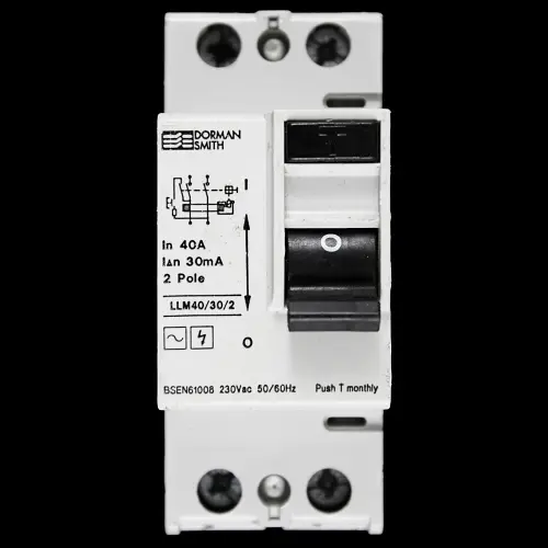 DORMAN 40 AMP 30mA DOUBLE POLE RCD TYPE AC LLM40/30/2