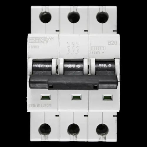DORMAN 20 AMP CURVE B 10kA TRIPLE POLE MCB CIRCUIT BREAKER X3PB20