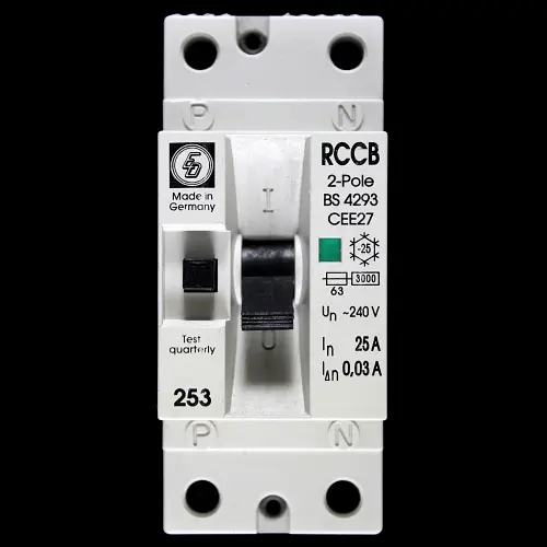 ED 25 RCCB DOUBLE POLE 30mA 253
