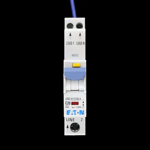 EATON 20 AMP CURVE C 10kA 30mA RCBO TYPE A eRBM-20/1/C/003-A EMCH120R30C