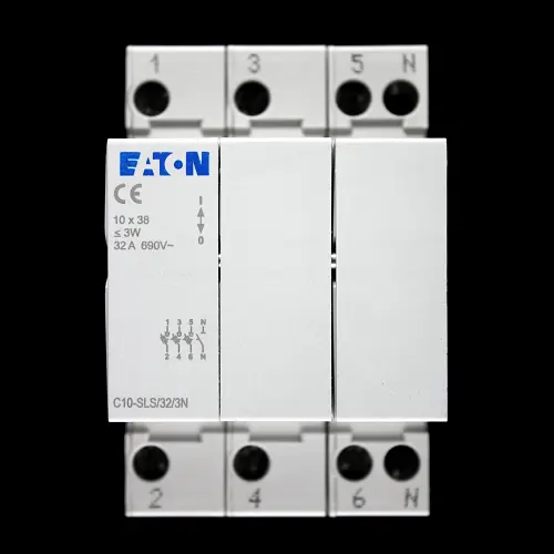 EATON 32 AMP 10.3 X 38 FOUR POLE HRC FUSE HOLDER CARRIER C10-SLS/32/3N 112224