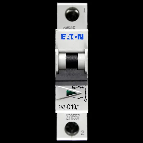 EATON 10 AMP CURVE C 10kA MCB CIRCUIT BREAKER FAZ-C10/1 278557