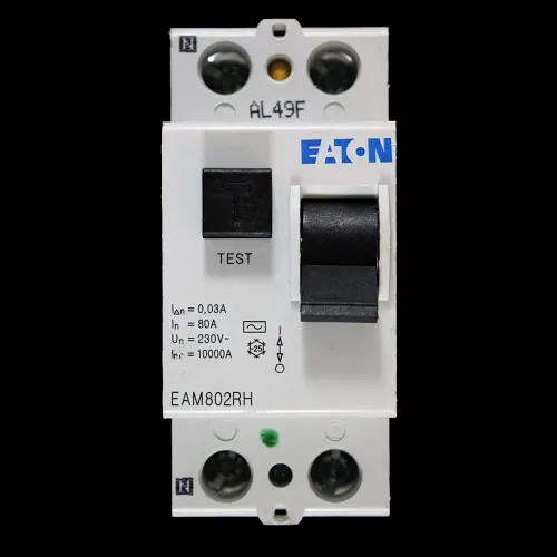 EATON 80 AMP 30mA DOUBLE POLE RCCB RCD TYPE AC EAM802RH