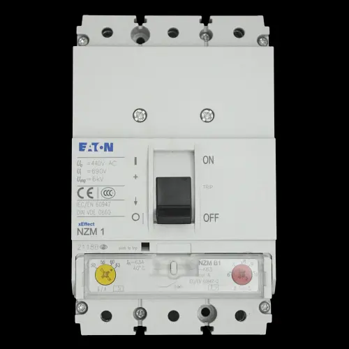 EATON 63 AMP 25kA TRIPLE POLE MCCB 440V NZMB1-A63 NZM1