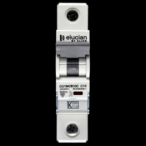 ELUCIAN 10 AMP CURVE C 6kA MCB CIRCUIT BREAKER CU1MCB10C