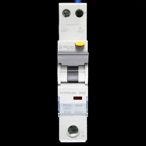 ELUCIAN 32 AMP CURVE B 6kA 30mA RCBO TYPE A CU1RCBO32B