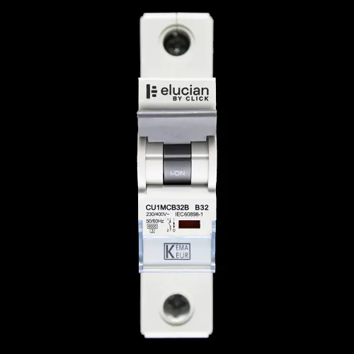ELUCIAN 32 AMP CURVE B 6kA MCB CIRCUIT BREAKER CU1MCB32B
