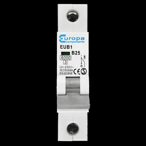 EUROPA B 25 MCB 6kA CIRCUIT BREAKER EUB1 S2