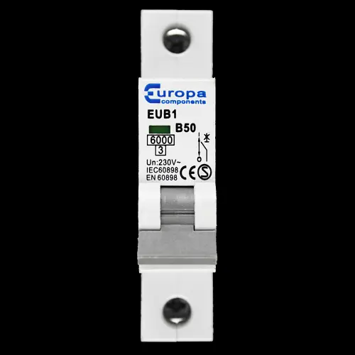 EUROPA B 50 MCB 6kA CIRCUIT BREAKER EUB1 S2
