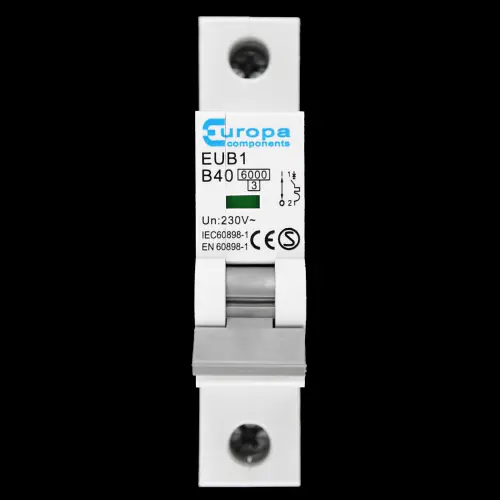 EUROPA B 40 MCB 6kA CIRCUIT BREAKER EUB1 S1