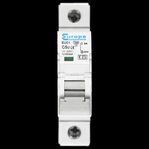 EUROPA 50 AMP CURVE C 10kA MCB CIRCUIT BREAKER EUC1