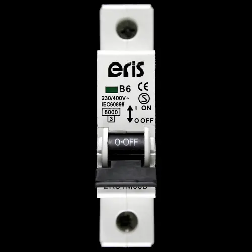 ERIS 6 AMP CURVE B 6kA MCB CIRCUIT BREAKER ERS1M66B