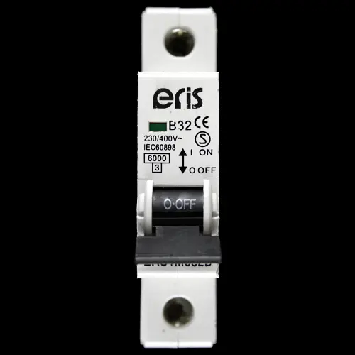 ERIS 32 AMP CURVE B 6kA MCB CIRCUIT BREAKER ERS1M632B