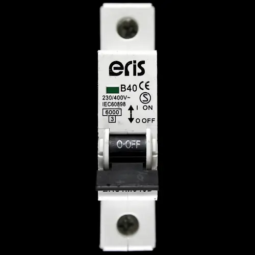 ERIS 40 AMP CURVE B 6kA MCB CIRCUIT BREAKER ERS1M640B