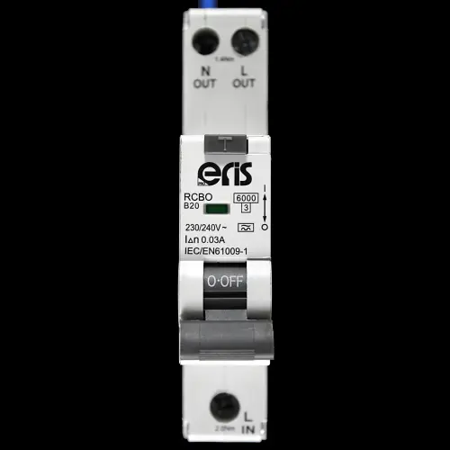 ERIS B 20 RCBO 6kA 30mA TYPE A EP1P-RCBO-B20