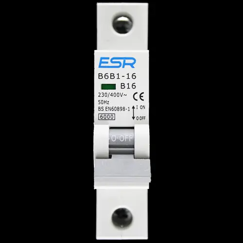 ESR 16 AMP CURVE B 6kA MCB CIRCUIT BREAKER B6B1-16
