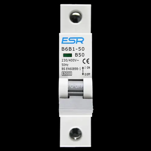 ESR 50 AMP CURVE B 6kA MCB CIRCUIT BREAKER B6B1-50