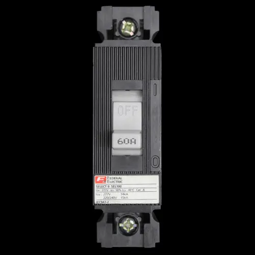 FEDERAL 60 AMP 15kA MCCB SELECT II SEL100 SEL1001P60A