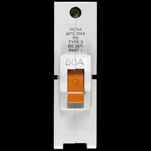 FEDERAL 50 AMP TYPE 3 M6 MCB CIRCUIT BREAKER STAB-LOK HCNA