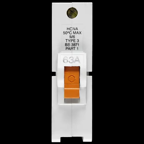 FEDERAL 63 AMP TYPE 3 M6 MCB CIRCUIT BREAKER STABLOK HCNA 1P63