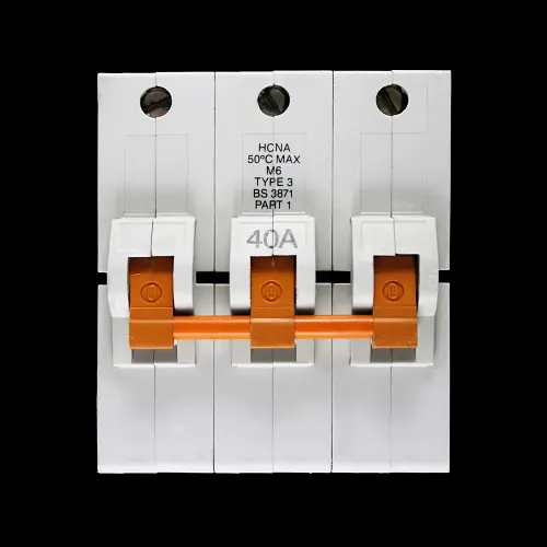 FEDERAL 40 AMP TYPE 3 M6 TRIPLE POLE MCB CIRCUIT BREAKER STAB-LOK HCNA