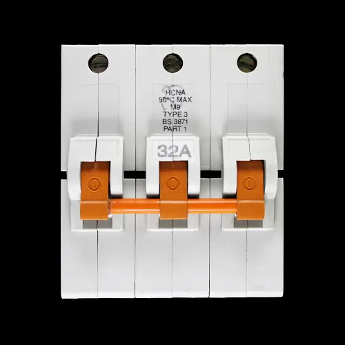 FEDERAL 32 AMP TYPE 3 M9 TRIPLE POLE MCB CIRCUIT BREAKER STAB-LOK HCNA