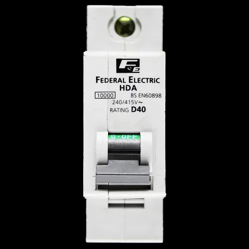 FEDERAL 40 AMP CURVE D 10kA MCB CIRCUIT BREAKER STABLOK HDA