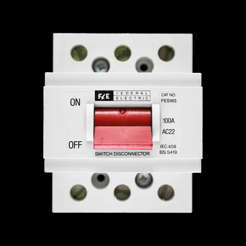 FEDERAL 100 AMP TRIPLE POLE MAIN SWITCH DISCONNECTOR FESW3