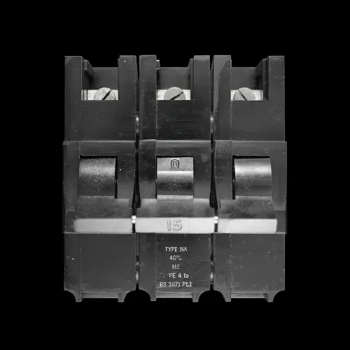 FEDERAL 15 AMP TYPE 4 M5 TRIPLE POLE MCB CIRCUIT BREAKER STAB-LOK NA