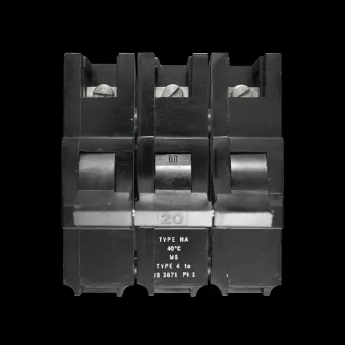 FEDERAL 20 AMP TYPE 4 M5 TRIPLE POLE MCB CIRCUIT BREAKER STAB-LOK NA
