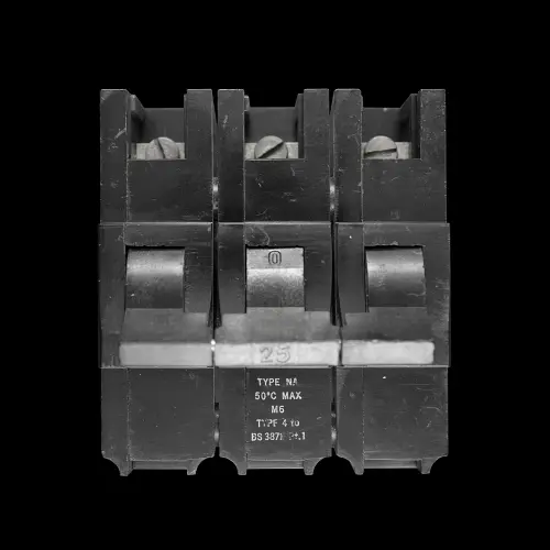 FEDERAL 25 AMP TYPE 4 M5 TRIPLE POLE MCB CIRCUIT BREAKER STAB-LOK NA