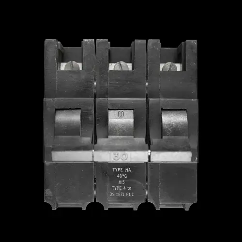 FEDERAL 30 AMP TYPE 4 M5 TRIPLE POLE MCB CIRCUIT BREAKER STAB-LOK NA