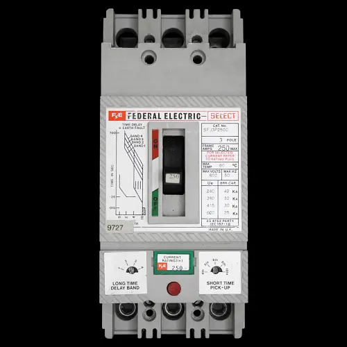 FEDERAL 250 AMP 30kA TRIPLE POLE MCCB SFJ3P250C