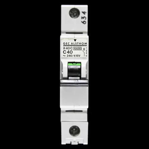 GEC ALSTHOM 40 AMP CURVE C 10kA MCB CIRCUIT BREAKER X40C