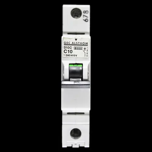 GEC ALSTHOM 10 AMP CURVE C 6kA MCB CIRCUIT BREAKER S10C