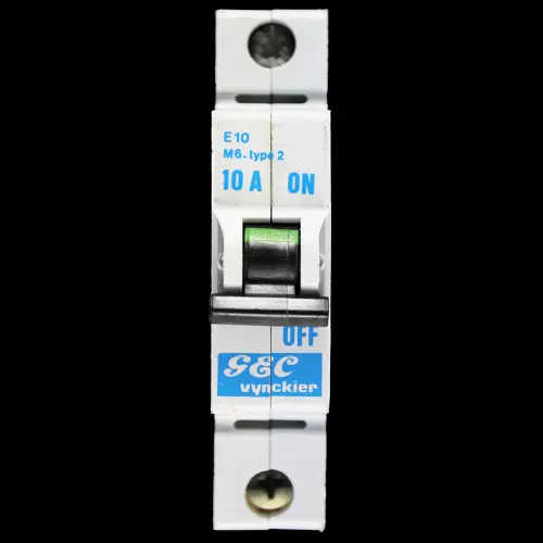 GEC VYNCKIER 10 AMP TYPE 2 M6 MCB CIRCUIT BREAKER E10 098/374110-000