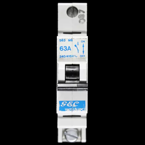GEC VYNCKIER 63 AMP TYPE 2 M6 MCB CIRCUIT BREAKER S63