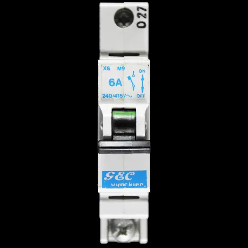 GEC VYNCKIER 6 AMP TYPE 3 M9 MCB CIRCUIT BREAKER X6