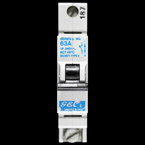 GEC VYNCKIER 63 AMP TYPE 2 M6 MCB CIRCUIT BREAKER SERIES G