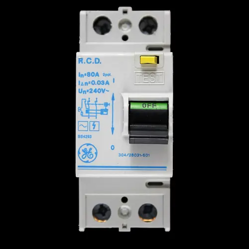 GENERAL ELECTRIC 80 AMP 30mA DOUBLE POLE RCD TYPE AC 304/28031-601